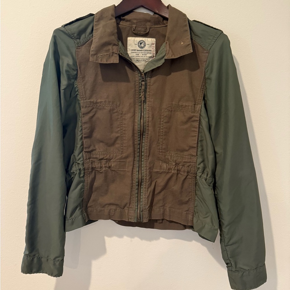Lucky Brand Clothing Women’s Griffith Military Jacket, M